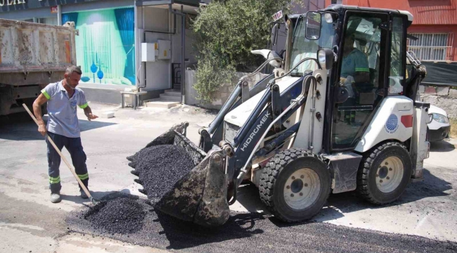 Başkan Tekin, asfalt çalışmalarını yerinde denetledi