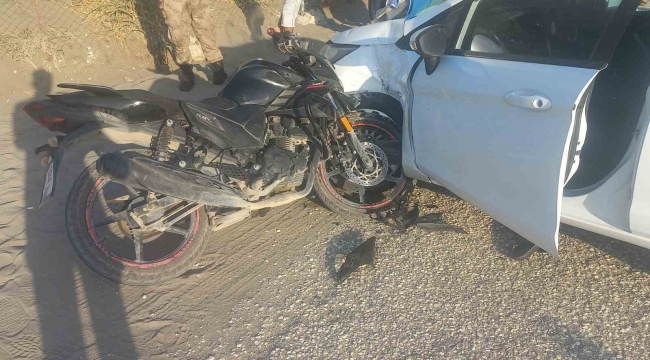 Hatay'da otomobil ile motosiklet çarpıştı: 1 ağır yaralı