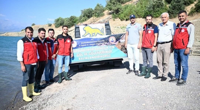 Kahramanmaraş'ta 916 bin adet yavru sazan balığı doğal ortamına kavuştu