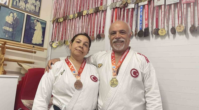 Karate salonunda başlayan aşk 34 yılın sonunda madalyayı buldu