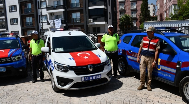 Payas'ta hayırseverler tarafından bağışlanan 9 araç hizmete alındı