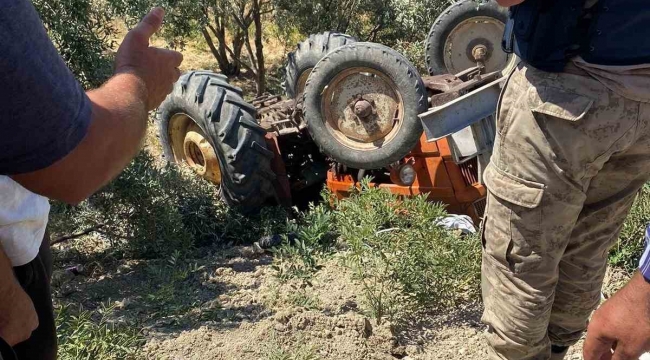 Ters dönen traktörün 18 yaşındaki sürücüsü öldü