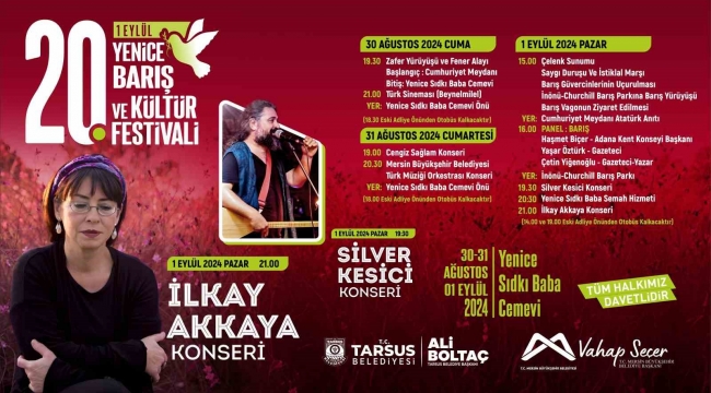 20. Yenice Barış ve Kültür Festivali 30 Ağustos'ta başlıyor