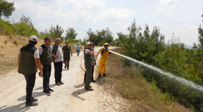 Adana'da orman yangını riskine karşı tatbikat gerçekleştirildi