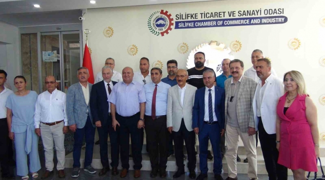 Hisarcıklıoğlu ve Elvan, Silifke'de iş adamları ile bir araya geldi