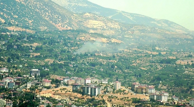 Kahramanmaraş'ta bahçe yangını