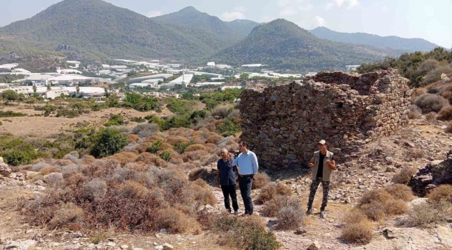 Kaymakamı Topsakaloğlu Arsinoe Antik Kentinde incelemelerde bulundu