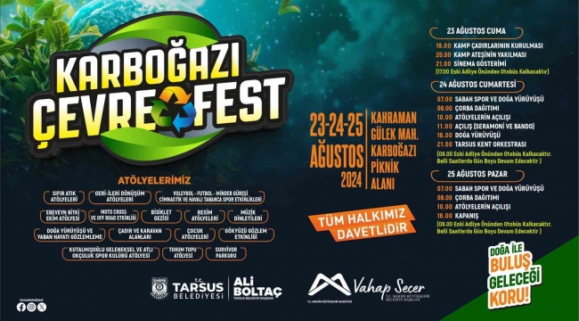 Tarsus'ta Karboğazı Çevre Festivali düzenleniyor