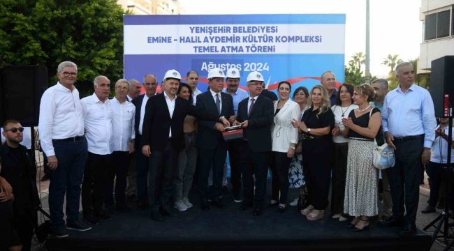 Yenişehir'de kütüphane ve taziyeevinden oluşan kompleksin temeli atıldı