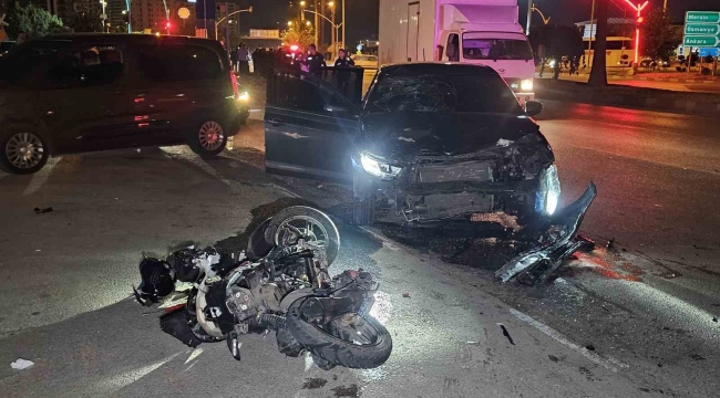 Adana'da otomobil ile motosiklet çarpıştı: 1 ölü