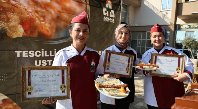 Coğrafi işaretli Adana kebabının inceliklerini ustasından öğrendiler