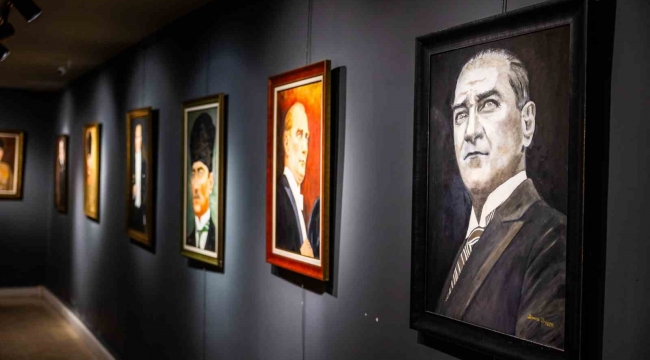 Mersin Büyükşehir Belediyesinden 'Atatürk' temalı resim sergisi