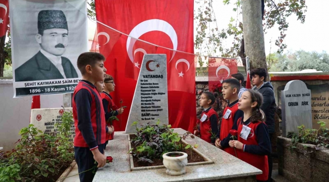 Milli mücadele kahramanı Saim Bey, şehadetinin 104. yılında kabri başında anıldı