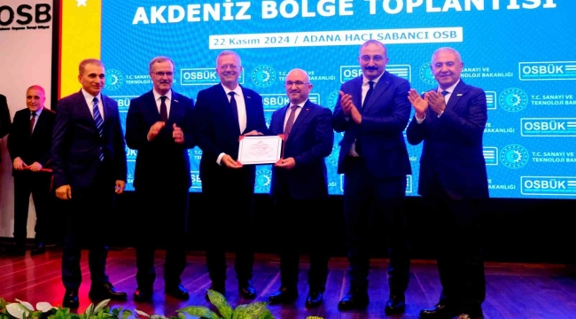 MTOSB, 'Yeşil OSB Belgesi' almaya hak kazandı