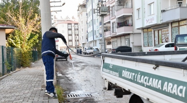 Osmaniye'de rögarlarda ilaçlama çalışması