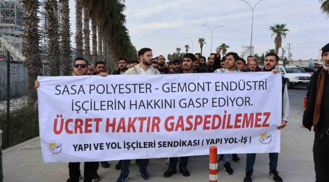 SASA'da gergin bekleyiş sürüyor, ücretlerini alamayan işçiler eyleme başladı