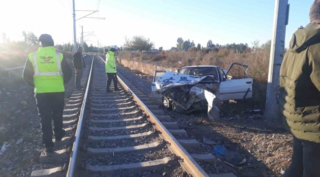 Tarsus'ta tren kazası: 1 yaralı