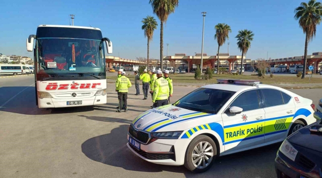 Adana'da zorunlu kış lastiği denetimi gerçekleştirildi