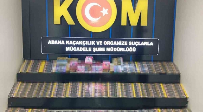 Adana'da 2 bin 750 kaçak sigara, 44 elektronik sigara ele geçirildi