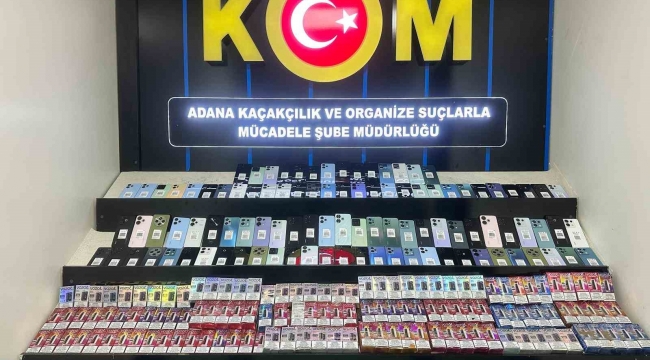 Adana'da kaçakçılık operasyonu