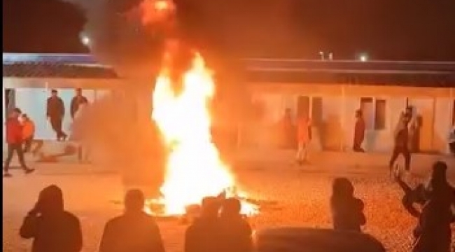 Akkuyu NGS çalışanları, barınma ve beslenme şartları protesto etti