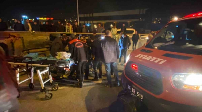 Kahramanmaraş'ta 3 araçlı zincirleme trafik kazası: 5 yaralı