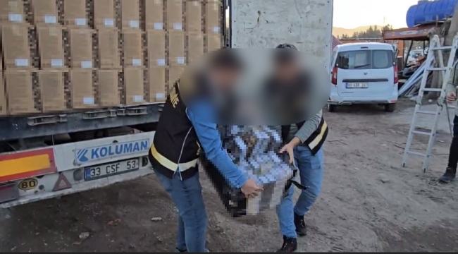 Osmaniye'de durdurulan 2 tırda 44 bin 230 paket kaçak sigara ele geçirildi