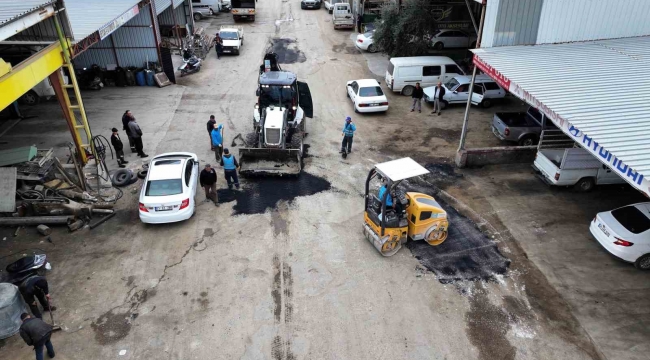 Silifke Sanayi Sitesi yolları bakıma alındı