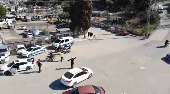 İskenderun'da trafik kazalarını azaltmak için dron destekli trafik denetimi