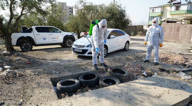 Kahramanmaraş'ta zararlılara karşı kış baskını