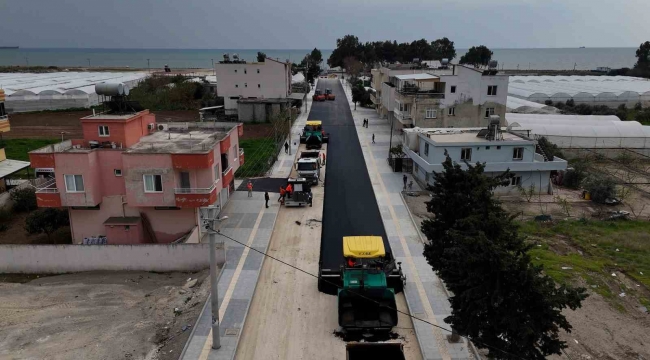 Kazanlı'da yol çalışmaları başladı