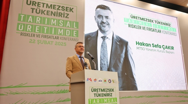 Mersin'de 'Üretmezsek Tükeniriz Tarım Konferansı' düzenlendi