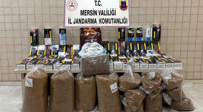 Mersin'de kaçak makaron operasyonu: 4 gözaltı