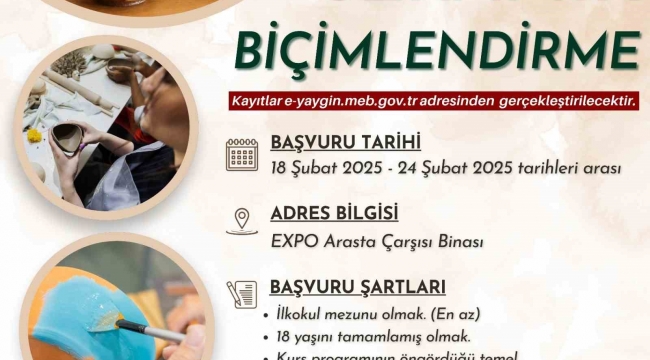 Onikişubat Belediyesi hem sanatla buluşturacak hem de meslek edindirecek