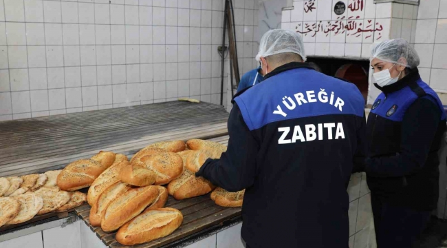 Yüreğir Belediyesi zabıta ekiplerinden fırınlara sıkı denetim