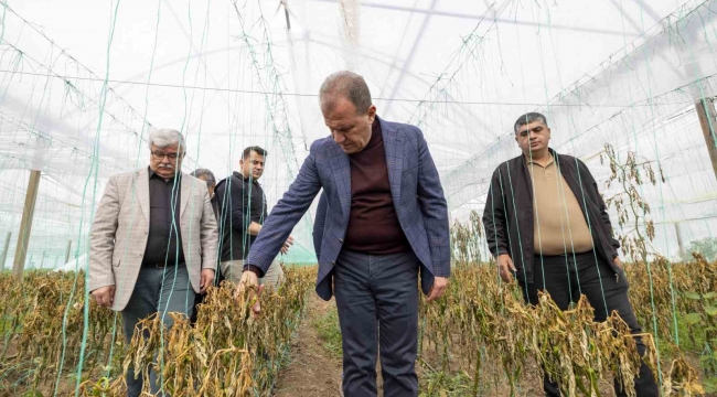 Başkan Seçer, zirai dondan etkilenen çiftçilerle bira araya geldi